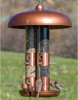 Perky-Pet 7103-2 Copper Finish Triple Tube Bird Feeder