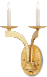 Currey and Company-5000-0029-Venus – 2 Light Wall Sconce Antique Gold