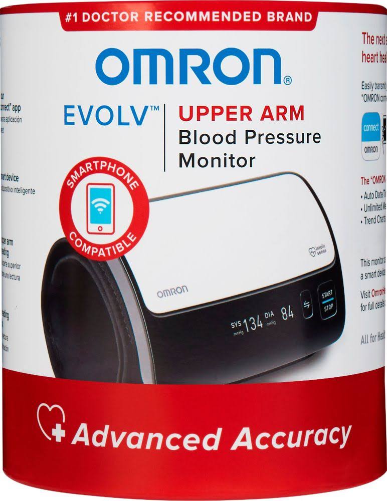 Omron – Evolv – Wireless Upper Arm Blood Pressure Monitor – Black/White
