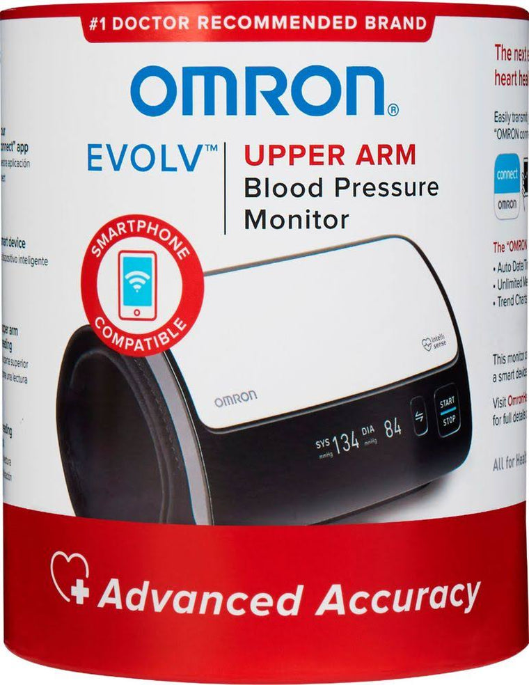Omron – Evolv – Wireless Upper Arm Blood Pressure Monitor – Black/White