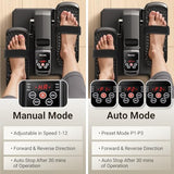 Elliptical Exercise Machine, Under Desk Ellipse Leg Exerciser for Home Office, Quiet Electric Seated Pedal Elliptical for Seniors with 12 Adjustable Speeds, Remoter, Footstraps