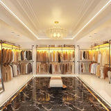 Aheaplus Industrial Pipe Clothing Rack, Reversible 79.7” Clothes Rack for Hanging Clothes, Heavy Duty Garment Racks Closet Wardrobe with LED Lights& Shelves, Walk-in Closet System, Black