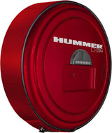 Boomerang Hummer H2 (05-10) – Color Matched MasterSeries Hard Tire Cover – (Color Matched Plastic Face & Stainless Steel Ring) – Hummer H2 Logo – Pewter Metallic