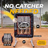 ALAGPRO? The Original 9 Hole Pitching Net with Strike Zone Pocket | Pitching Target for Baseball & Softball Pitchers