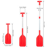 2Pcs Telescopic Kayak Paddle Rafting Boat Paddle Canoe Oars Plastic Aluminum Alloy Boat Oars